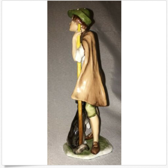 AK Kaiser Handpainted Porcelain Figurine Man Dog - Picture 5 of 8